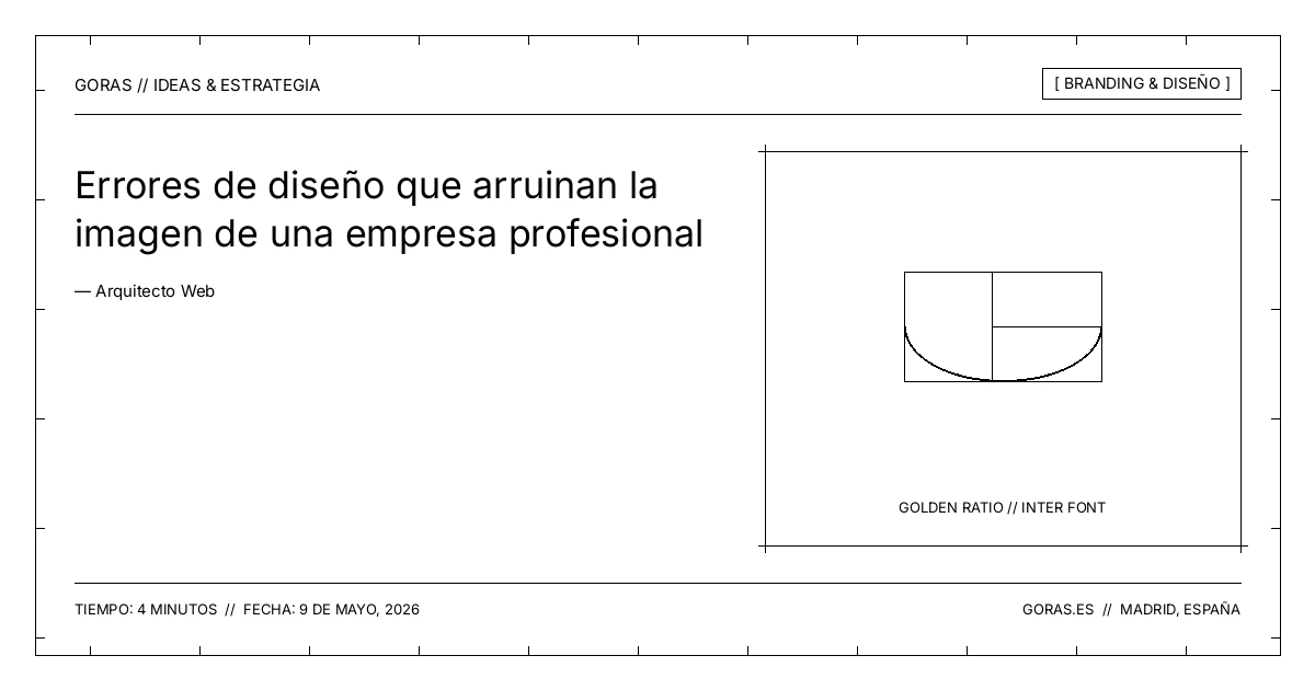 Errores de diseño web que dañan la imagen de marca