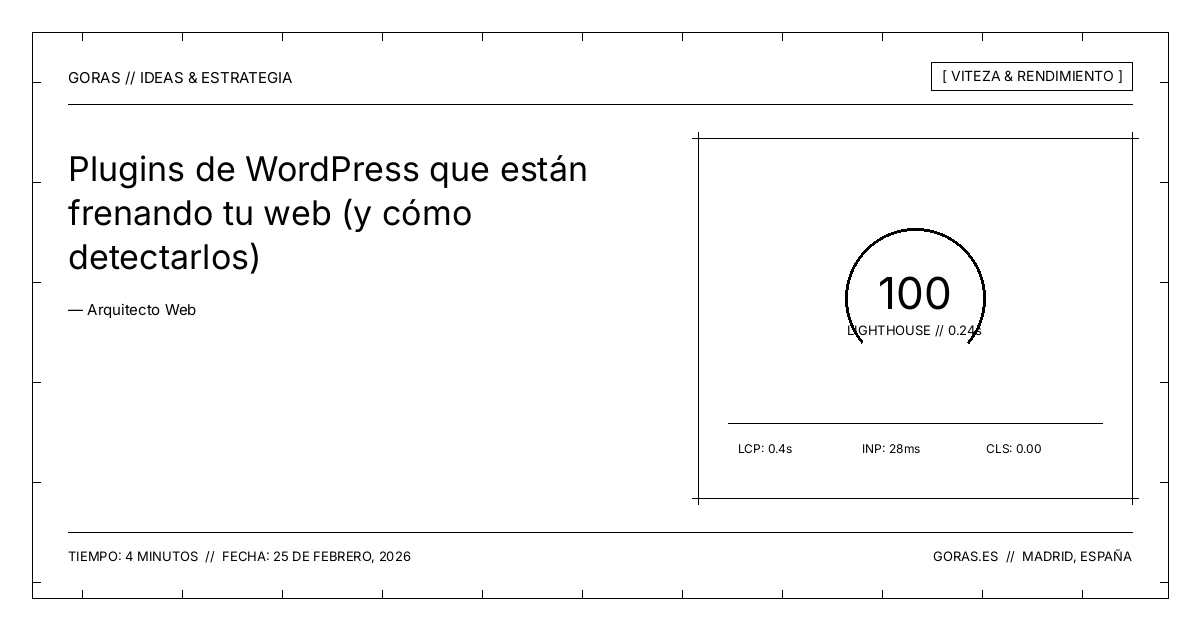 Plugins de WordPress que ralentizan tu web