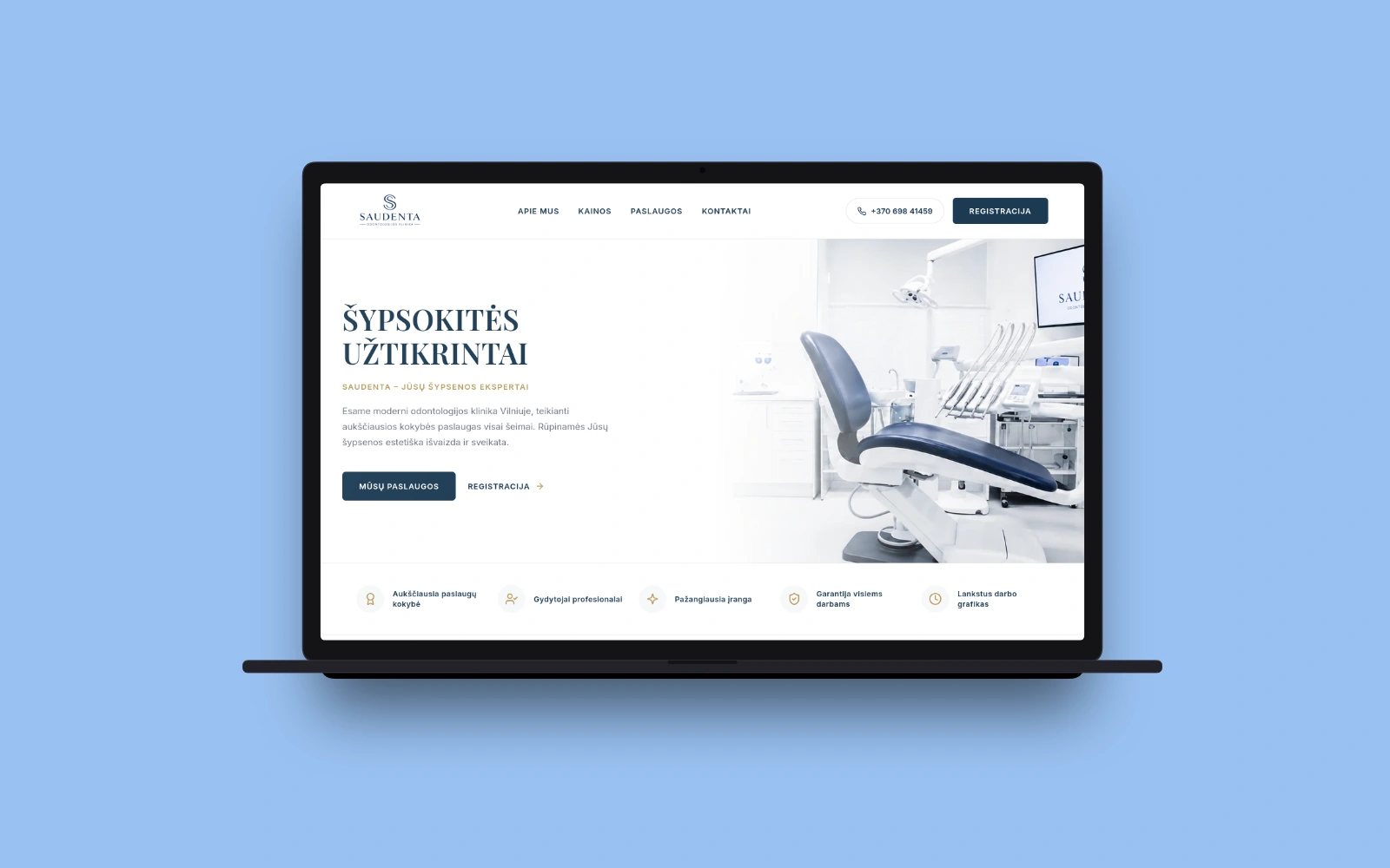 Saudenta — Plataforma digital y portal para clínica dental